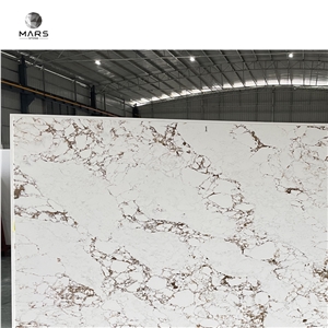 New Arrival Luxury Calacatta Quartz Stone With Big Veins