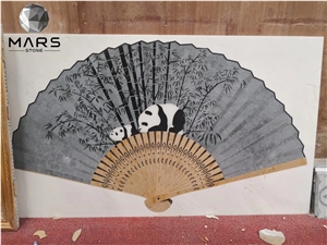 High Quality  Natural Stone Art Waterjet Medallion Tile