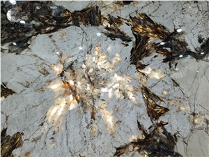 Interior Wall light Transmitting Stone Design SnowFoxGranite