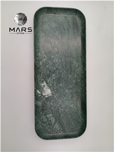 Natural Green Marble Fruit Tray Plate For Luxury Design