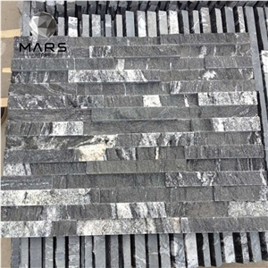 Random Black Quartzite Slate Stacked Ledge Decorative Stone