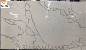 Artificial White and Black Veins Quartz Stone US market