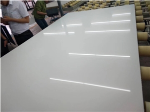 Beautiful White quality quartz stone slab