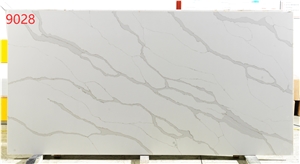 Bianco Carrara White Quartz Stone Slabs