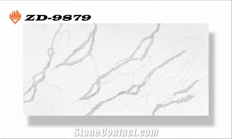 Calacatta Laza artificial Quartz Slabs