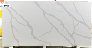 Cheap Price 126"x 63" JUMBO Calacatta White quartz slabs 