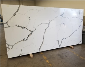 Perfect large calacatta quartz stone for sales