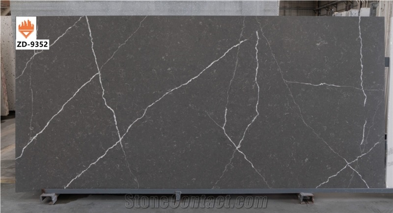 Pure White Quartz Slabs, Artificial Quartz Stone