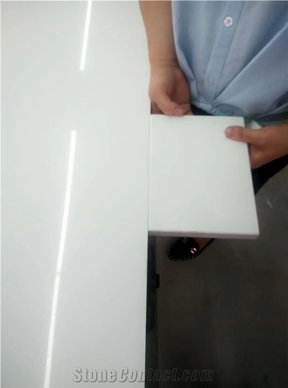 Pure White quartz stone quartz stone matching