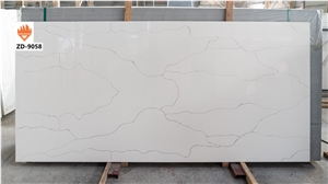 Wholesale Slab Tile Engineered Quartz Black Glitter Tiles
