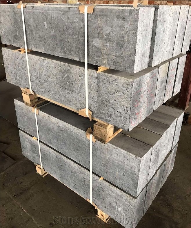 Black Ice Granite (Labradorite) Kerbstone, Kerbs, Curbs
