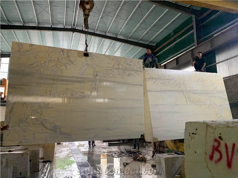 Factory Price of Golden Marble Floor Application