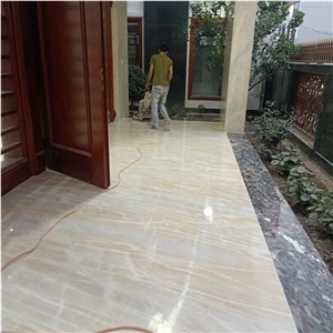 Factory Price of Golden Marble Floor Application