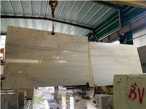 Vietnam Yellow Marble  Big Slab    