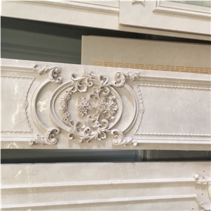 3D marble wall decor panel CNC stone wall mirro frame decor