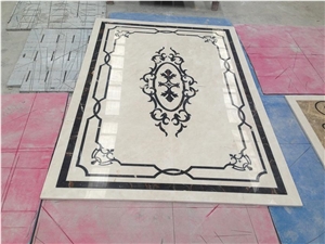 dark emperador waterjet floor medallion marquina carpet 