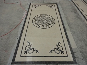 dark emperador waterjet floor medallion marquina carpet 