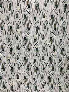 marble waterjet mosaic floor medallion calacatta carpet