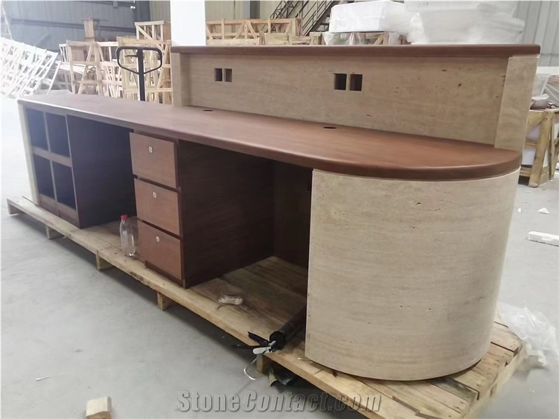 white travertine restaurant counters travertino bar top