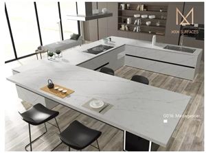 Madagascar Artificial Quartz Stone Countertops