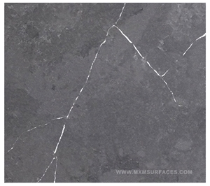 Marvel Black Quartz Stone Slabs