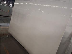 Frosty carrara quartz slab