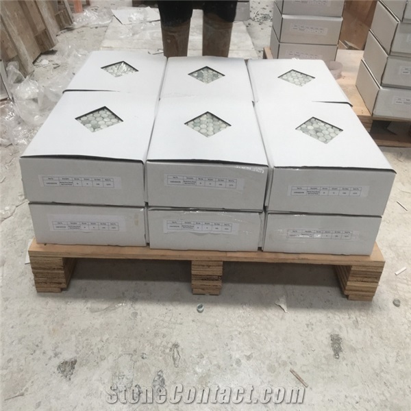 China Ming green marble mosaic tile for bathroom wall tile