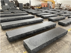 Black Angola Granite Stone Steps Stair Treads