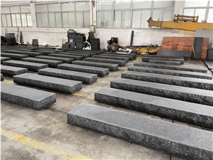 Black Angola Granite Stone Steps Stair Treads