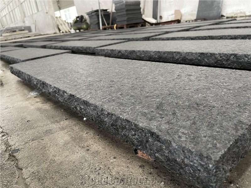 Black Angola Granite Stone Steps Stair Treads