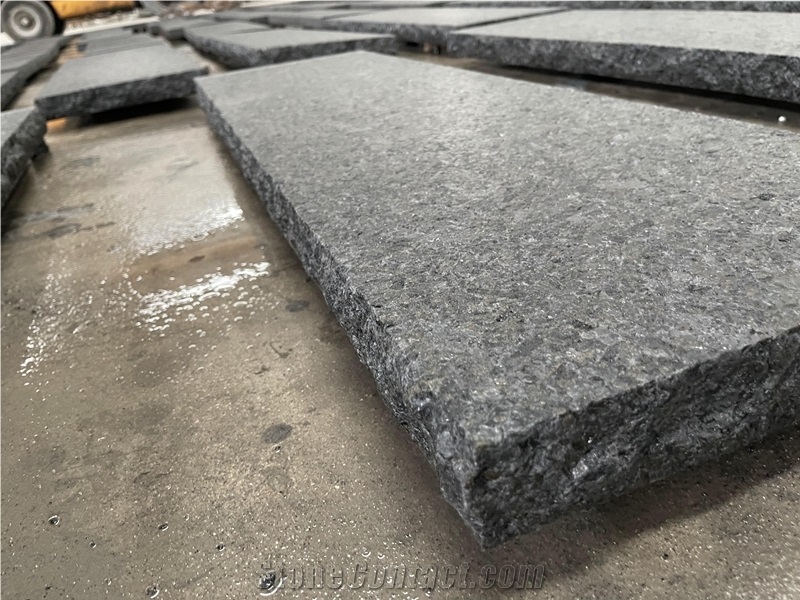 Black Angola Granite Stone Steps Stair Treads