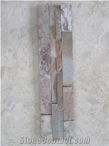 Split Face Rust Slate Cultured Stone Veneer Panel