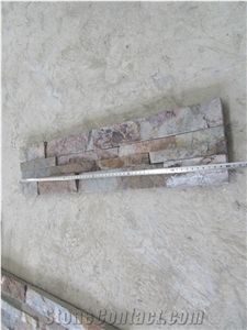 Split Face Rust Slate Cultured Stone Veneer Panel