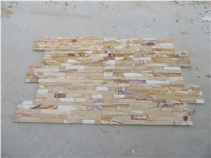 Teakwood Sandstone Wall Cladding Panels