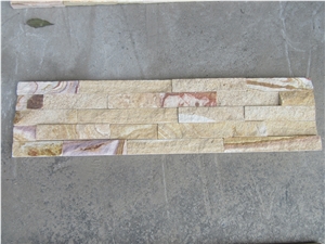 Yellow Sandstone Cultured Stone Wall Cladding Panel