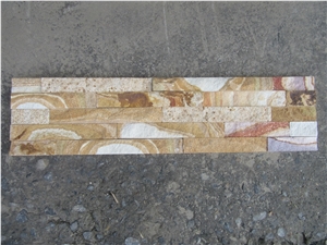 Yellow Sandstone Cultured Stone Wall Cladding Panel