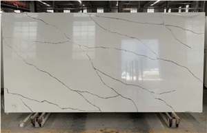 Artificial Engineered Stone Calacatta Gold Quartz Stone Slab
