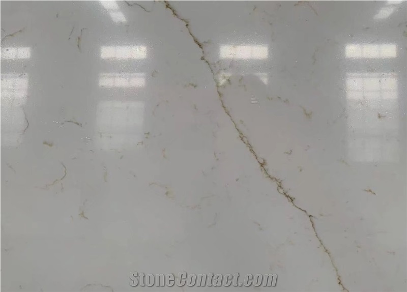 Bianco Carrara Solid Surface White Marble Quartz Slabs Tiles