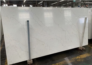 Caesarstone Artificial Carrara White Quartz Stone Slab Tiles