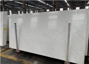 Caesarstone Artificial Carrara White Quartz Stone Slab Tiles
