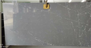 Engineered Artificial Thunder Grey marble Quartz Slabs Tiles