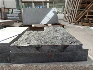 Angola Black Granite Natural Split Surface Prefab Wall Tiles