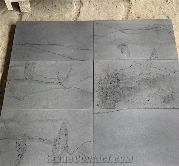 China Hainan Grey Ants Line Basalt Floor Covering Tiles