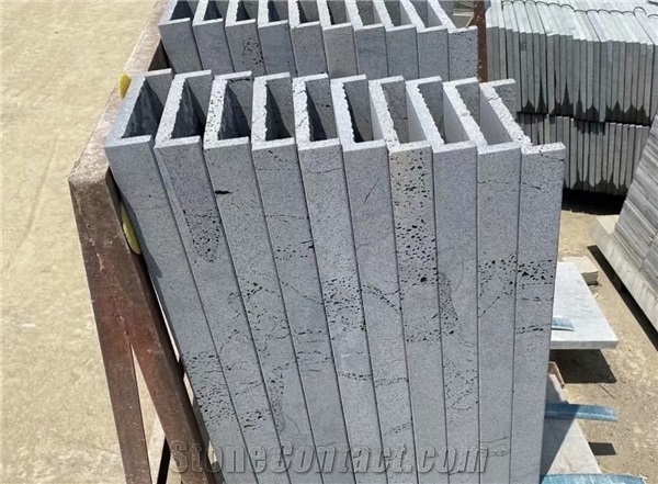 China Honed Black Basalt Hainan Black Basalt Lava Stone tile