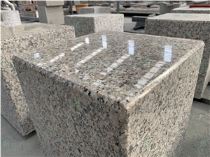 China Pink Granite New Xili Red Stone Chair Garden Bench
