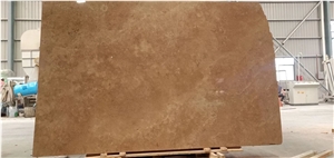  Coffee Brown Travertine Construction Project Wall Cladding