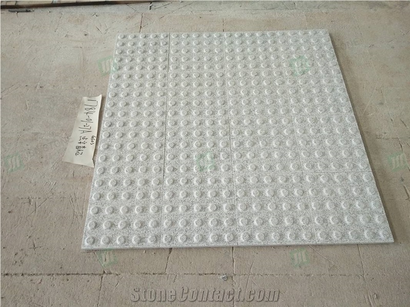 G603 Grey Granite Blind Stone Grooved/ Dots Blind Tiles