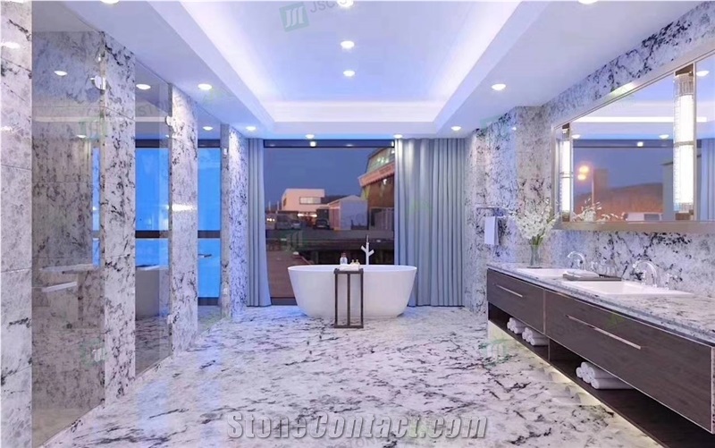 High-End Blue Ice Jade Marble for Home and Hotel Decoration