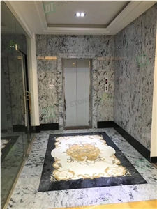 High-End Blue Ice Jade Marble for Home and Hotel Decoration