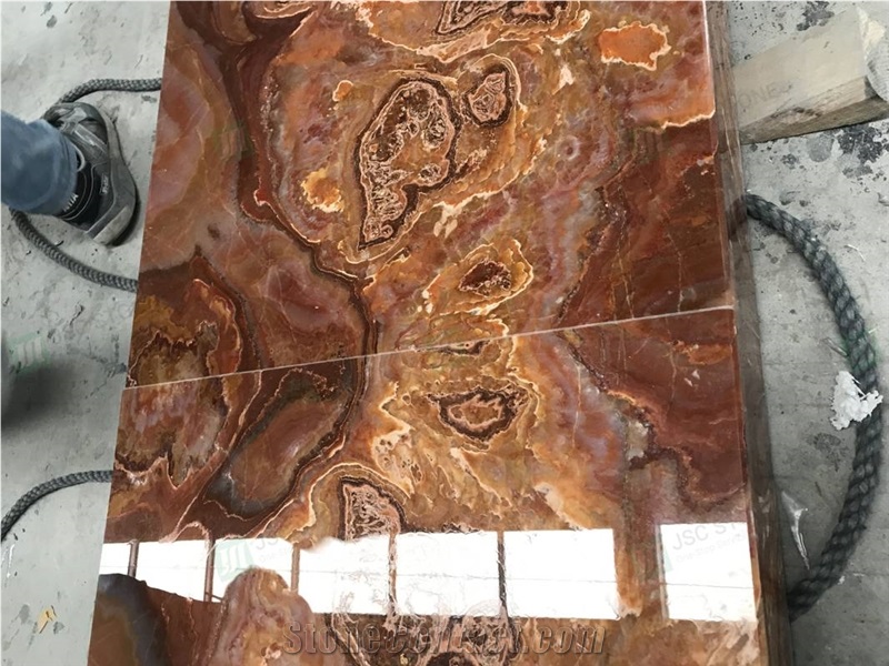 Luxury Tiger Onyx Slabs and Tiles